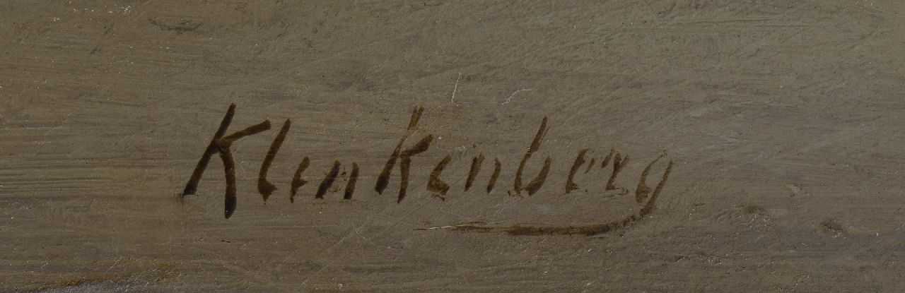 Karel Klinkenberg signatures A Dutch canal in winter