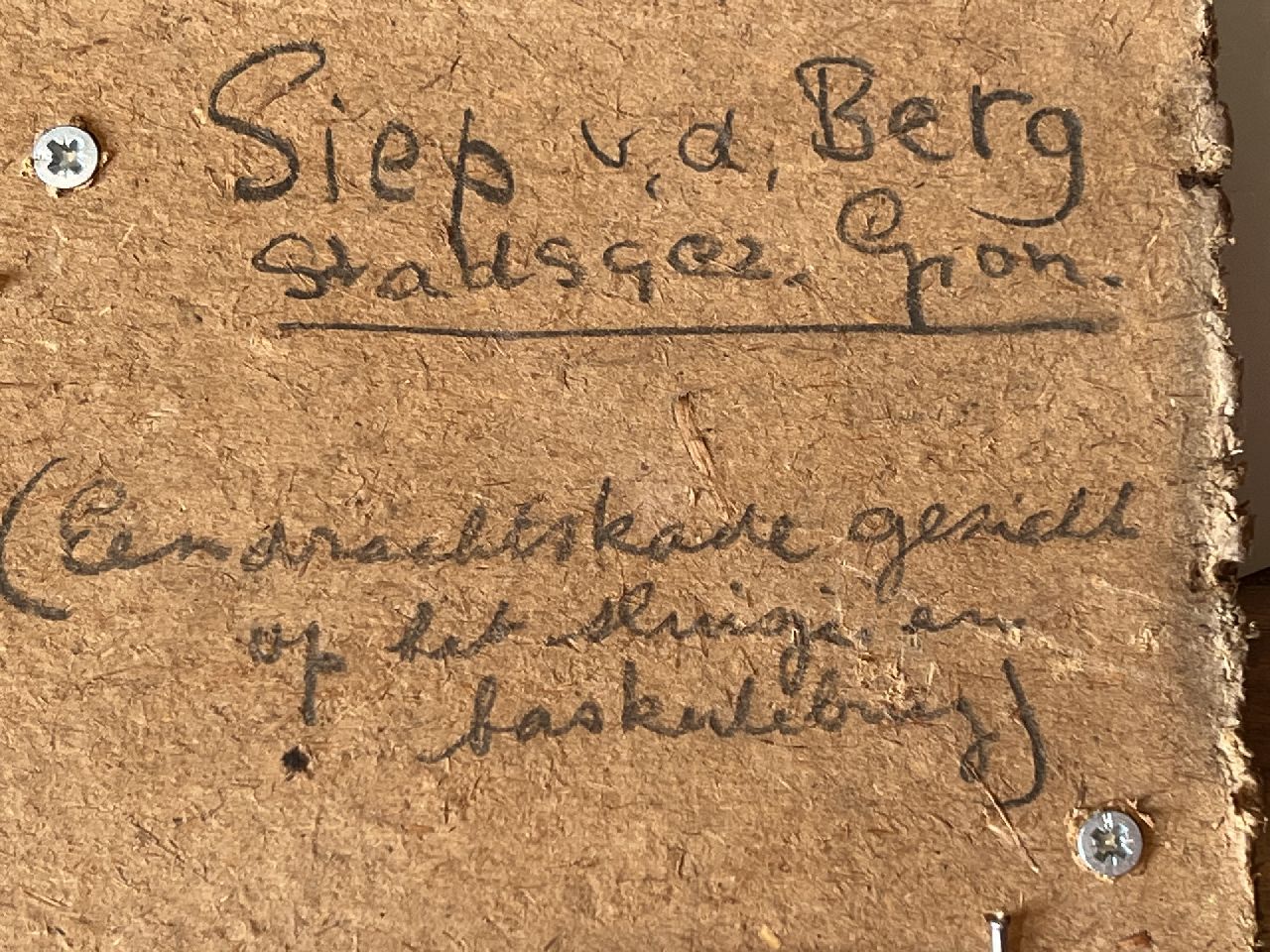 Siep van den Berg signatures The Eendrachtskade and bascule bridge, Groningen