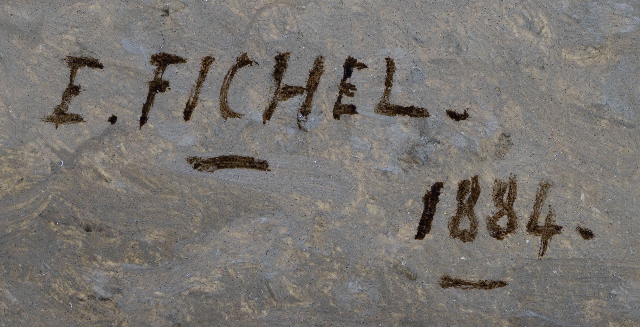 Eugène Fichel signatures The fiddler