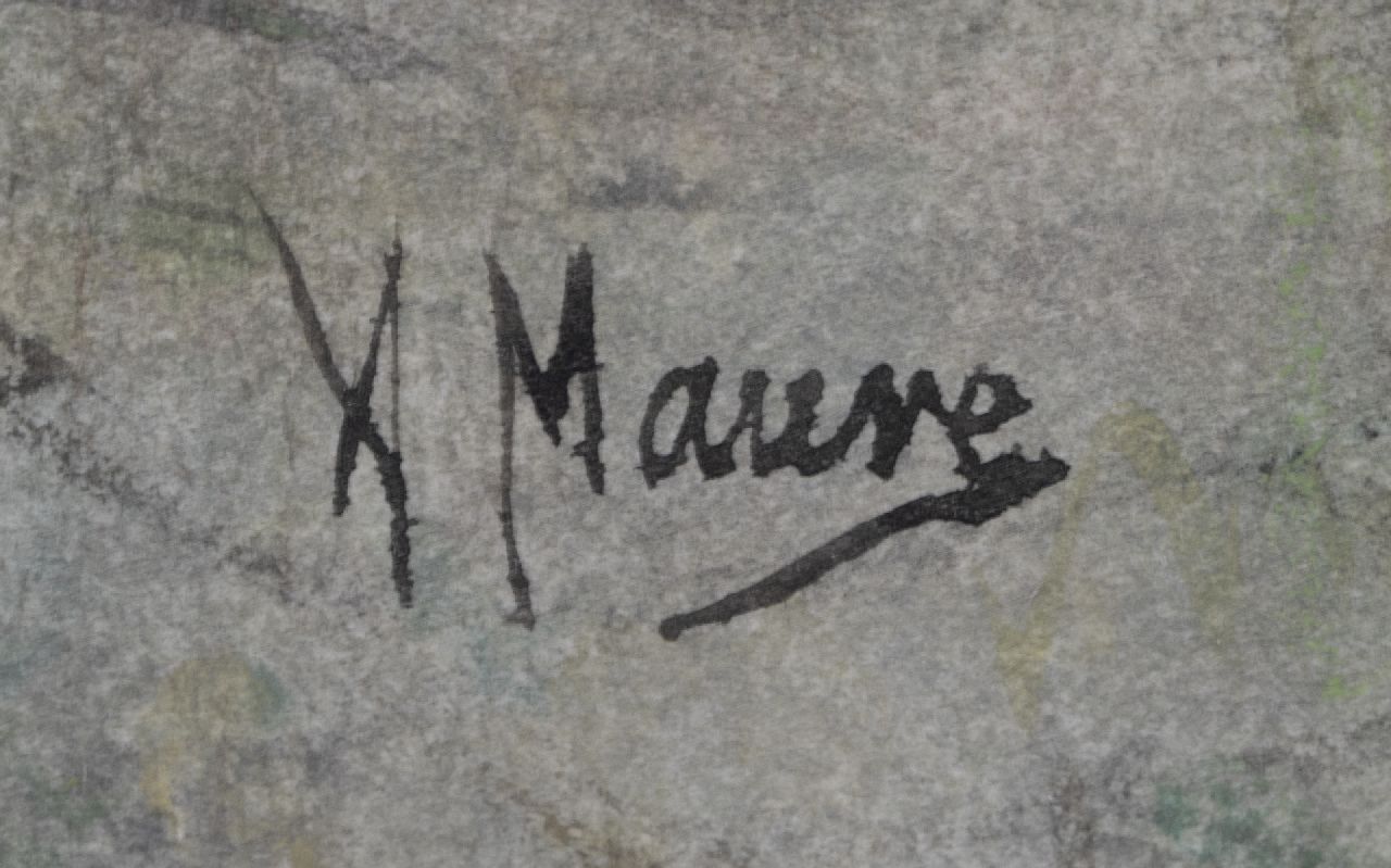 Anton Mauve signatures The plowman