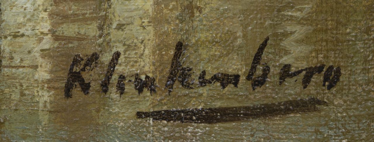 Karel Klinkenberg signatures Near the Leuvehaven, Rotterdam