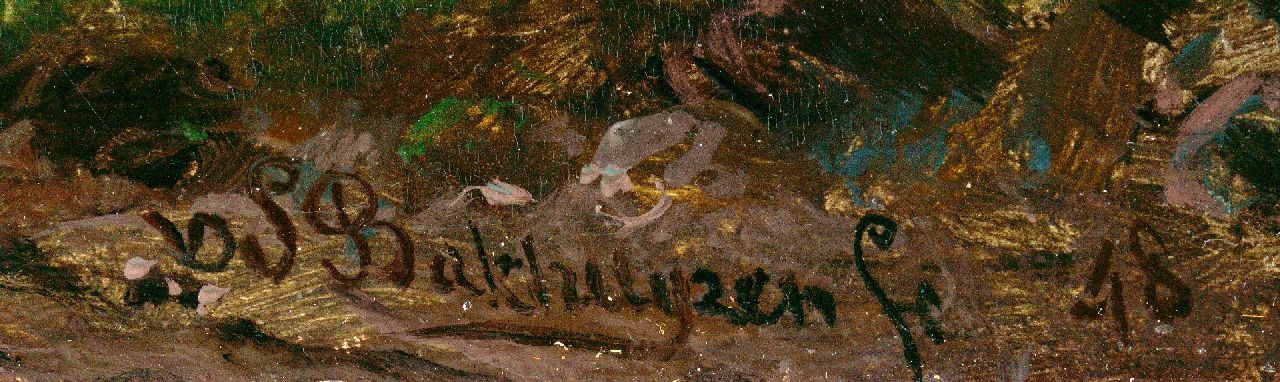 Hendrikus van de Sande Bakhuyzen signatures Wild mountain landscape with ruin