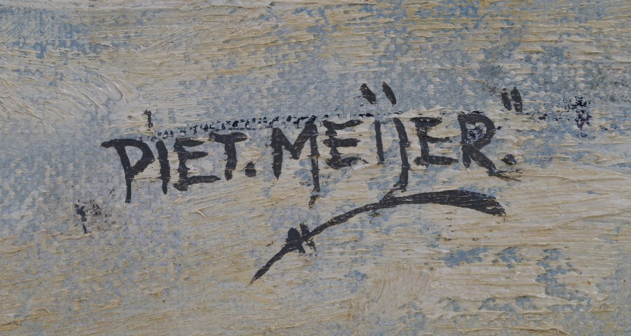 Piet Meijers signatures Snowy landscape