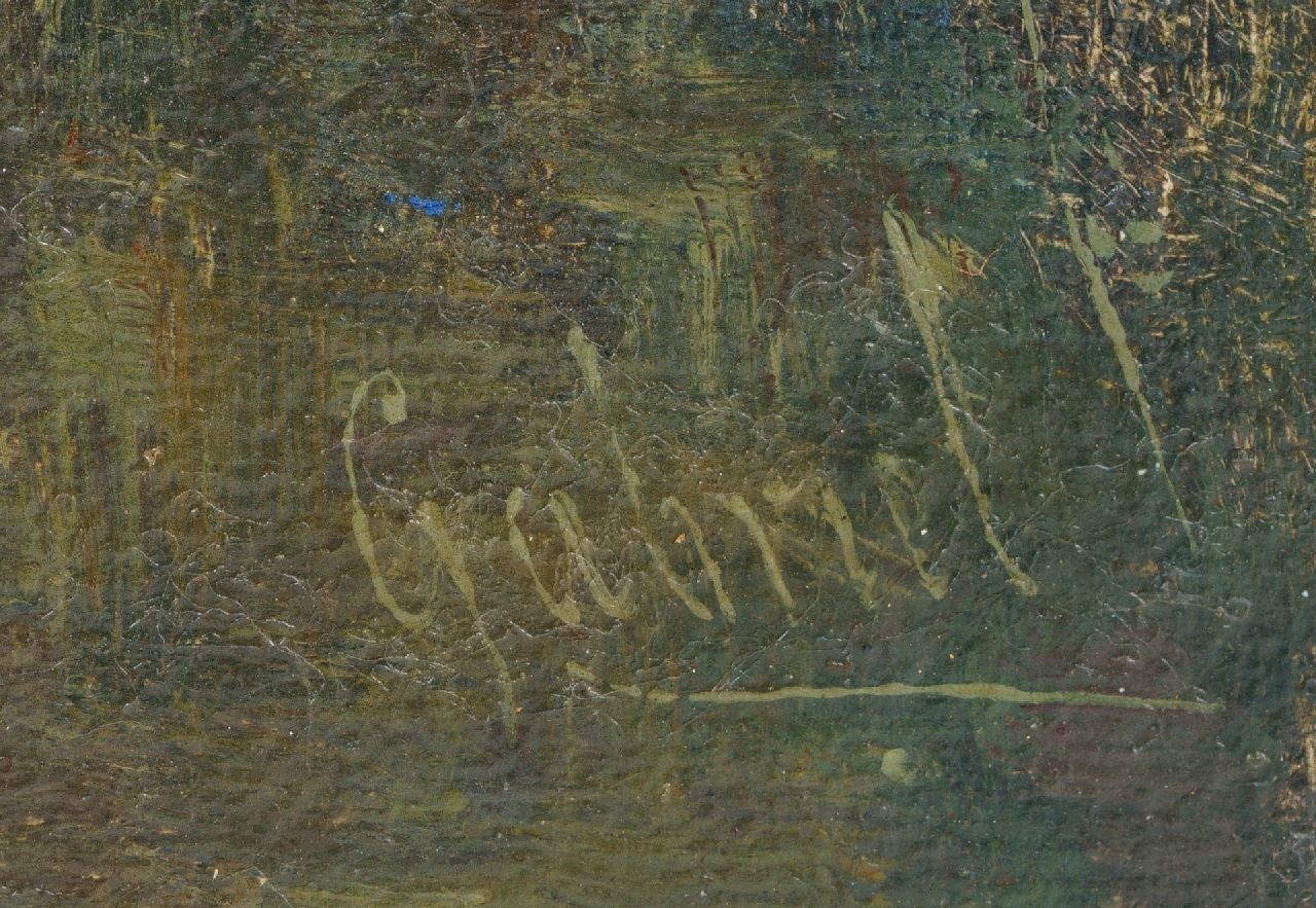 Constan Gabriel signatures Early morning in the polder near Kortenhoef