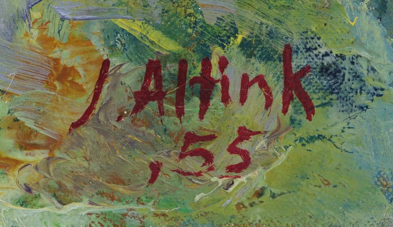 Jan Altink signatures Landscape in the Haute-Savoie