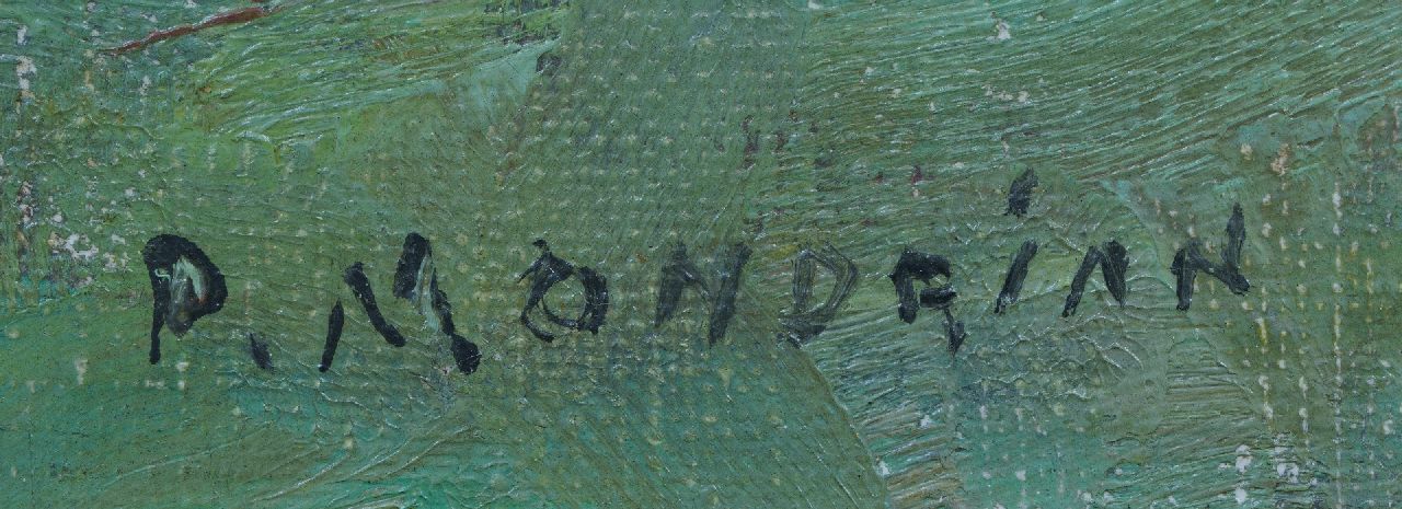 Piet Mondriaan signatures Landscape at Montmorency