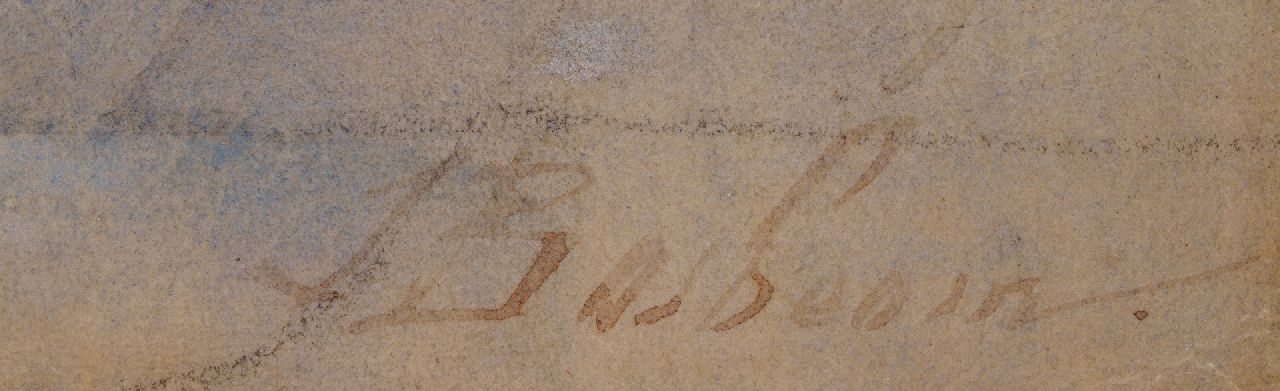 Johannes Bosboom signatures Interior or the oude Kerk in Delft