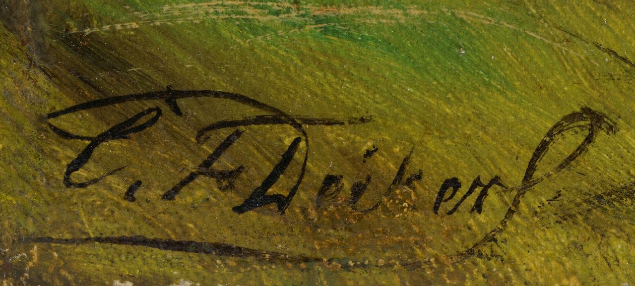 Carl Friedrich Deiker signatures Game on a hill