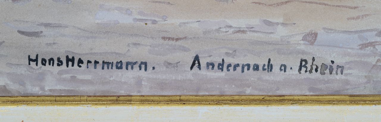 Hans Hermann signatures Fair in Andernach at the Rhine