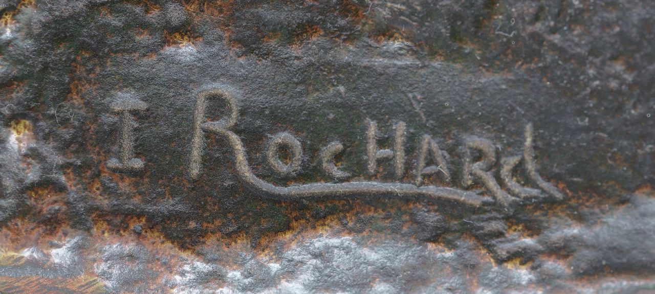 Irénée Rochard signatures Two deer