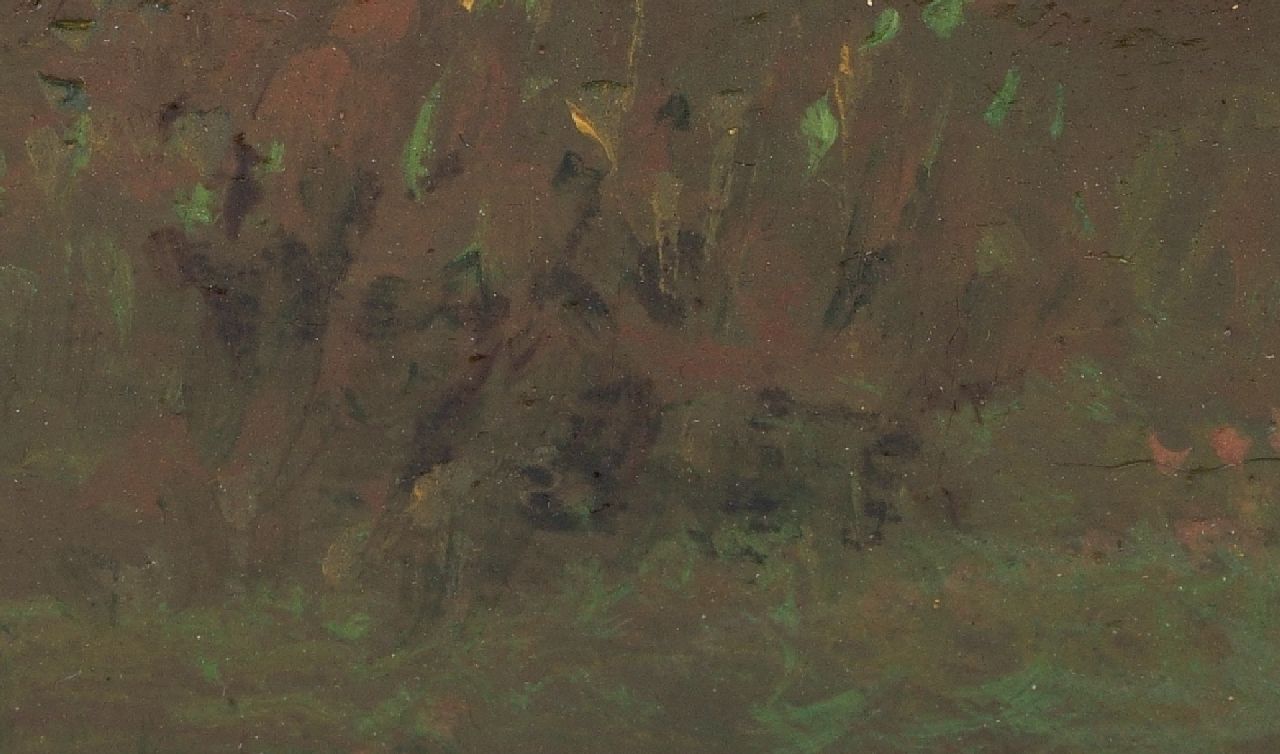 Louwrens Hanedoes (toegeschreven aan) signatures Country people in a mountainous landscape