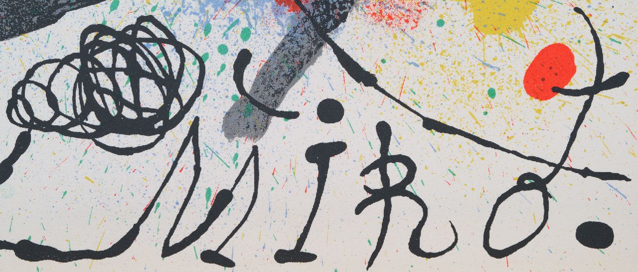 Joan Miró signatures Composition