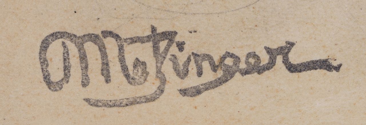 Jean Metzinger signatures Etude d'une femme nue assise; on the reverse: Guitarist