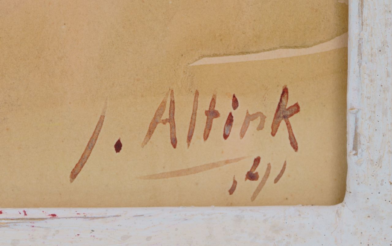 Jan Altink signatures Farmyard in Essen