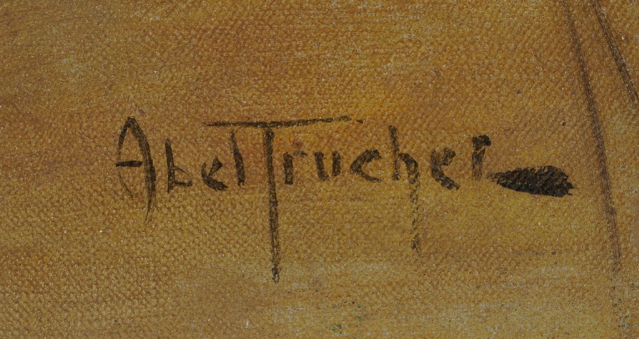 Louis Abel-Truchet signatures Le soir au café