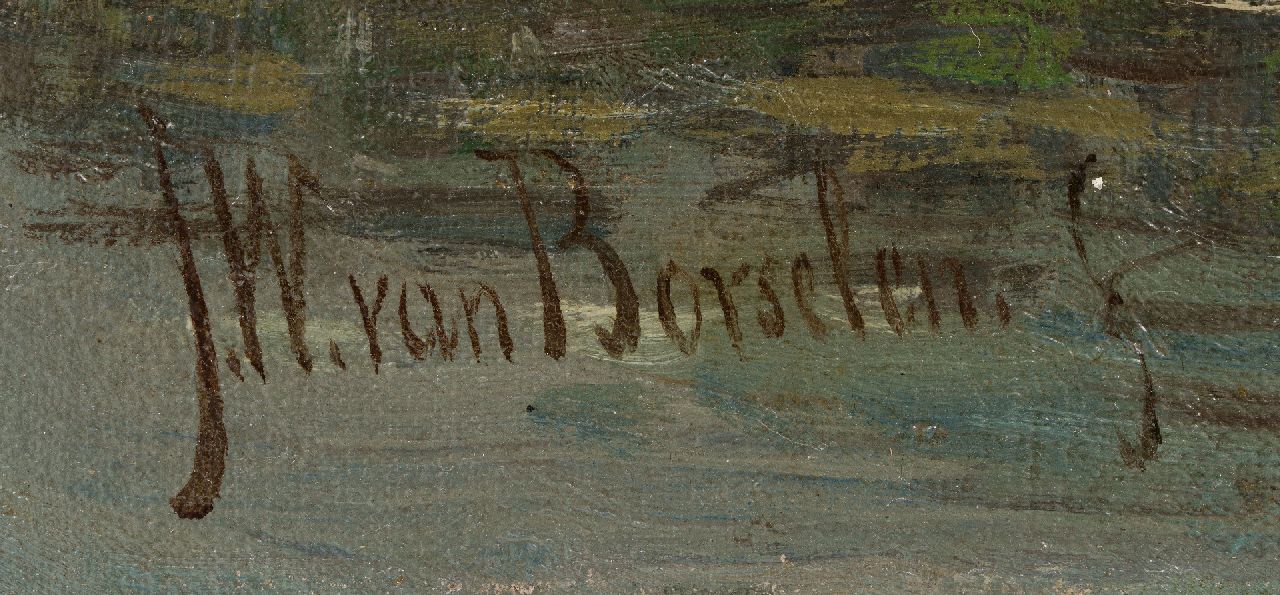 Jan Willem van Borselen signatures Cows at a river