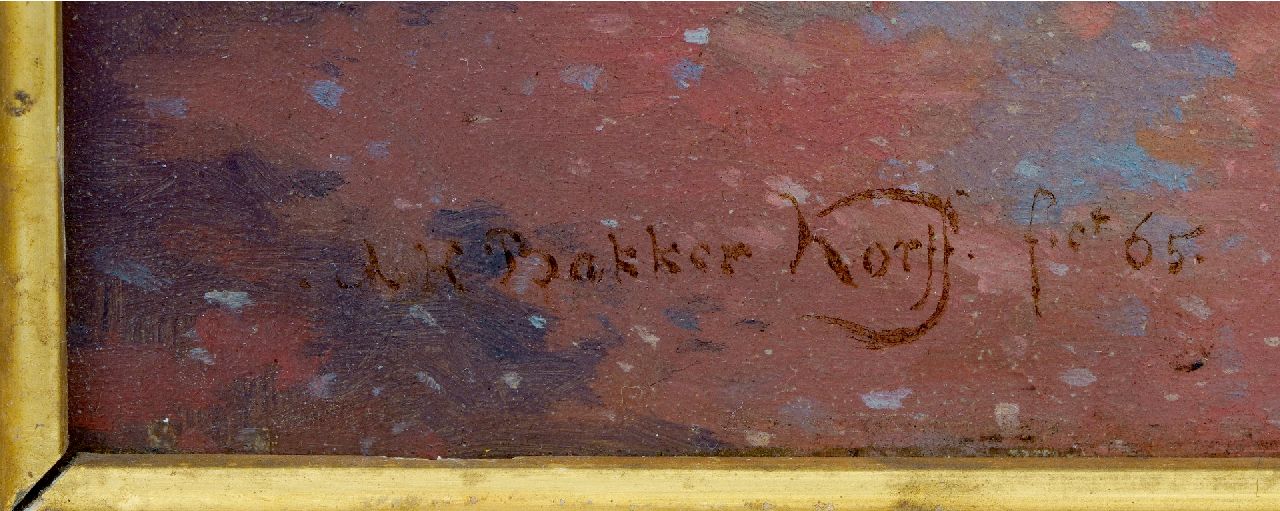 Alexander Hugo Bakker Korff signatures Reading the newspaper