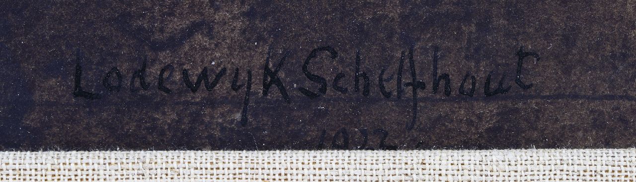 Lodewijk Schelfhout signatures Tête de Christ