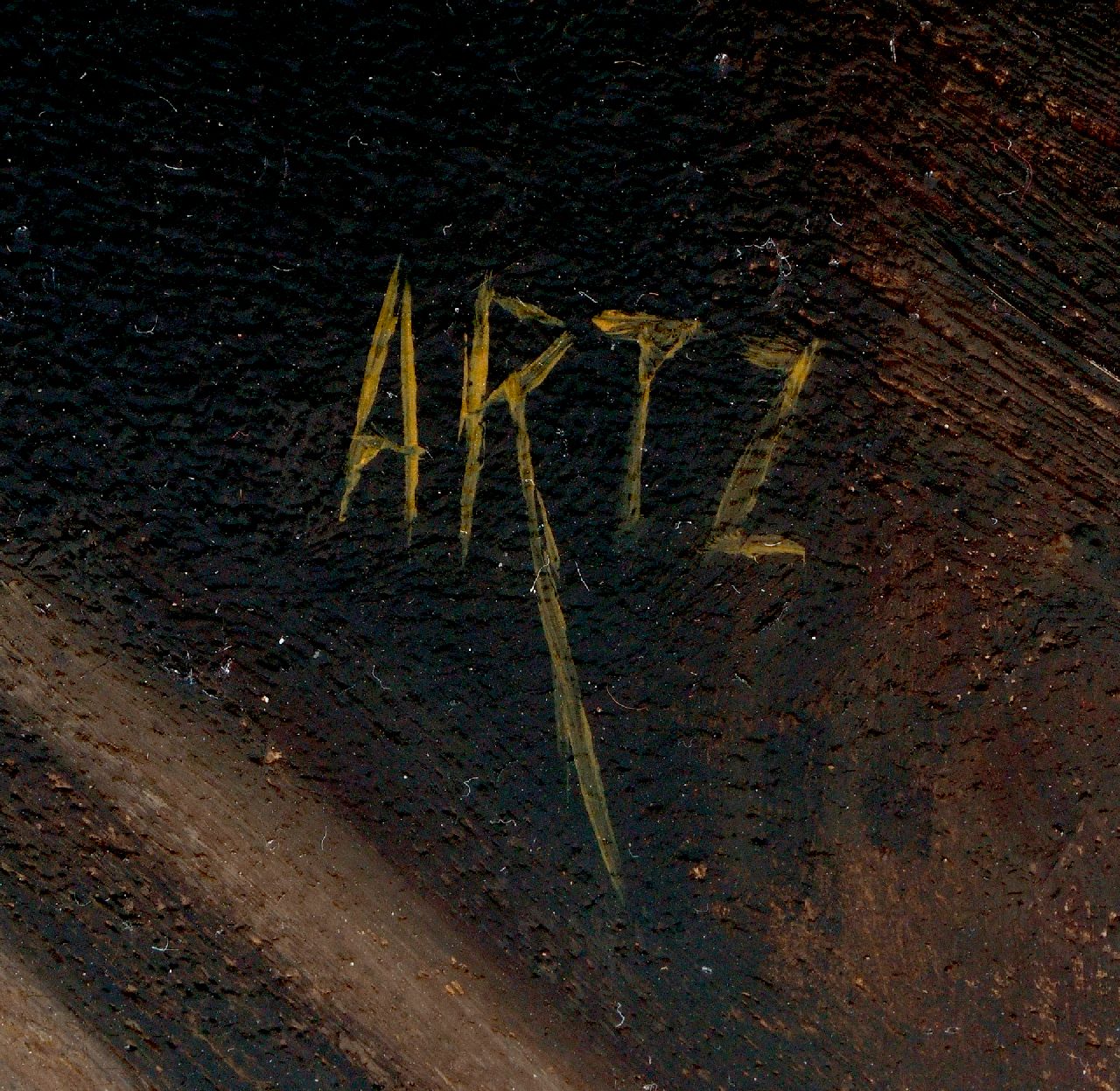 David Artz signatures A fisherman's boy from Katwijk in a red jumper
