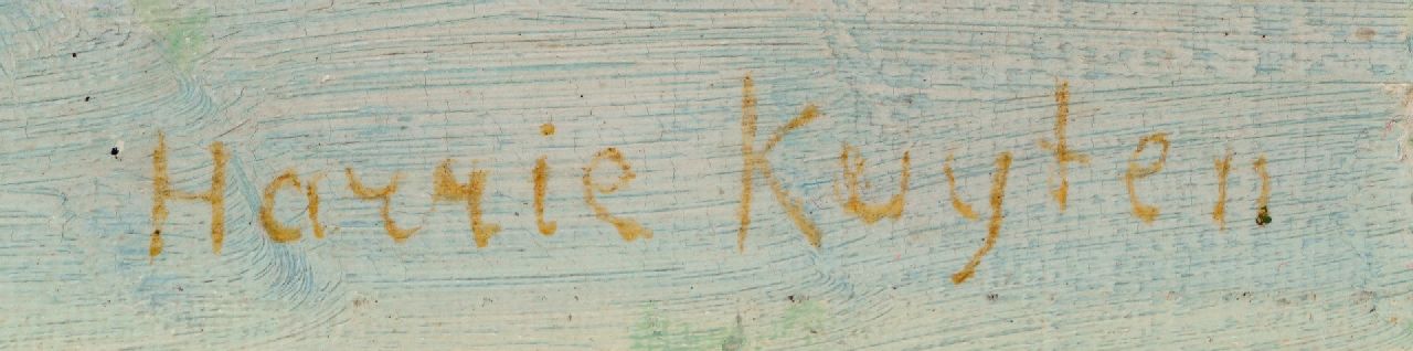 Harrie Kuijten signatures A farm in the snow (probably in Groet)