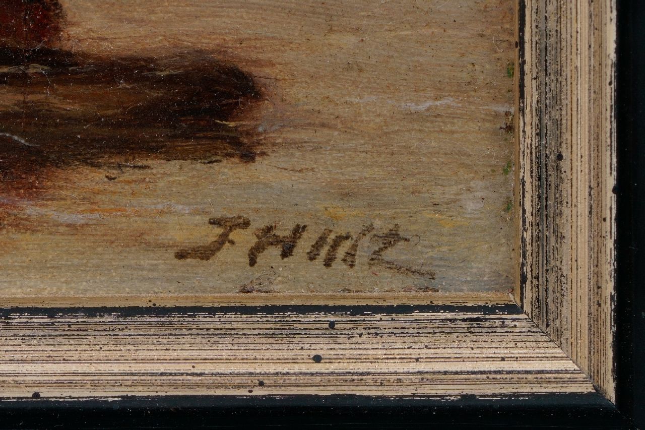 Johannes Frederik Hulk signatures The Rokin in Amsterdam with the Munttower and a horse tram