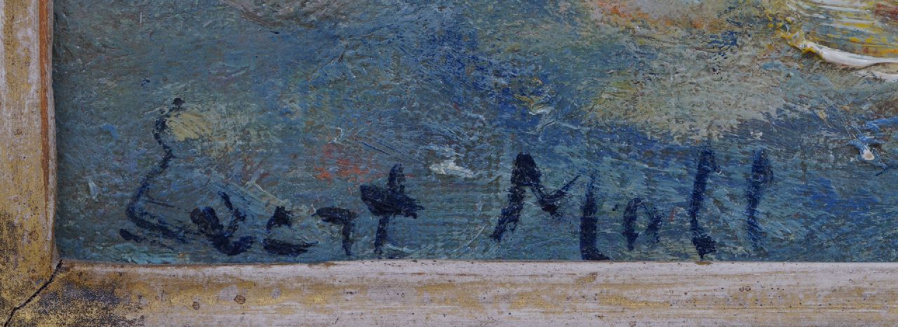 Evert Moll signatures The Leuvehaven in Rotterdam