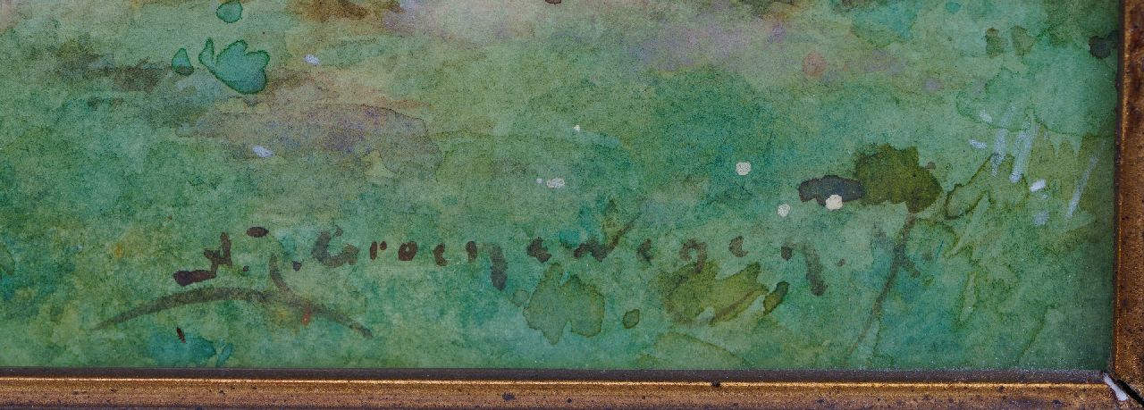 Adriaan Groenewegen signatures Boerentafereel