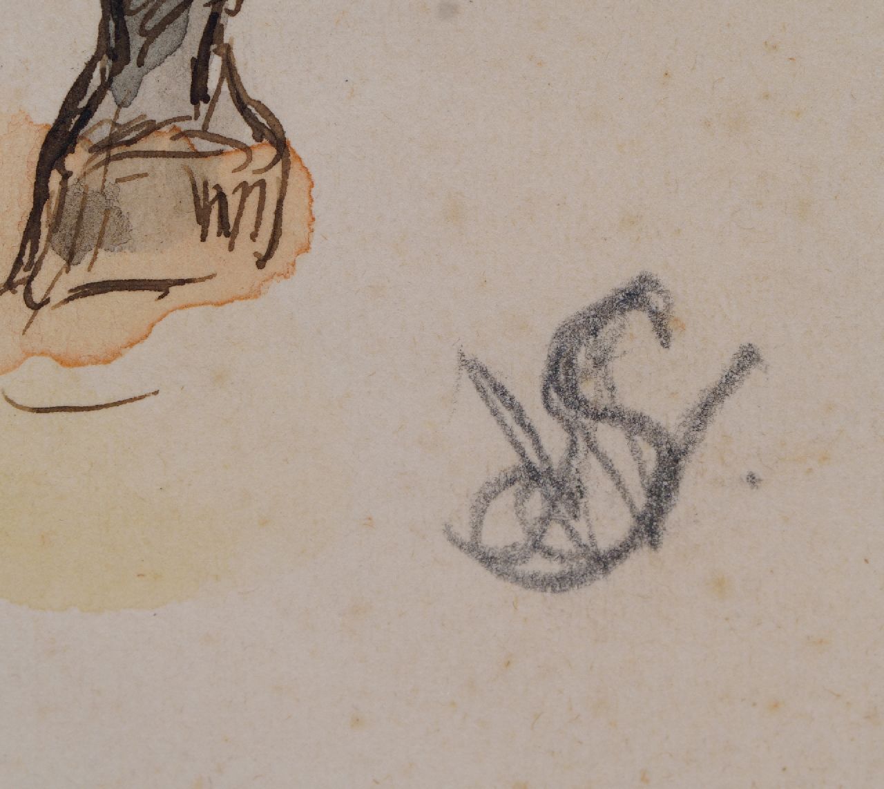Willem Constantijn Staring signatures Dragoon on horseback