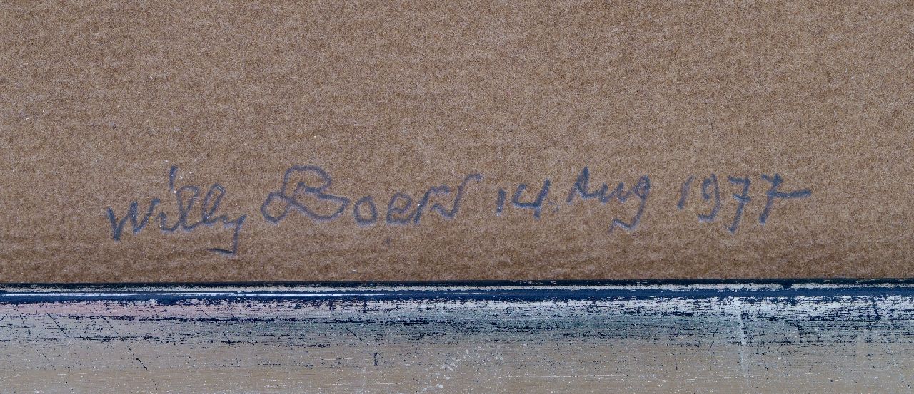 Willy Boers signatures Brown with 3 green and 1 purple stripe
