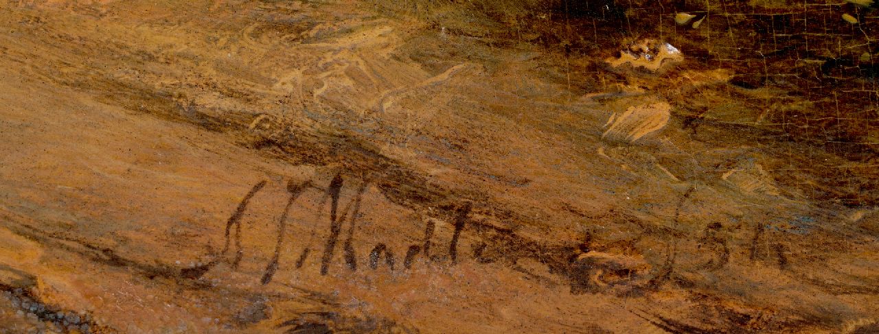 Antonius Josephus Madlener signatures An extensive river landscape with a shepherd and flock