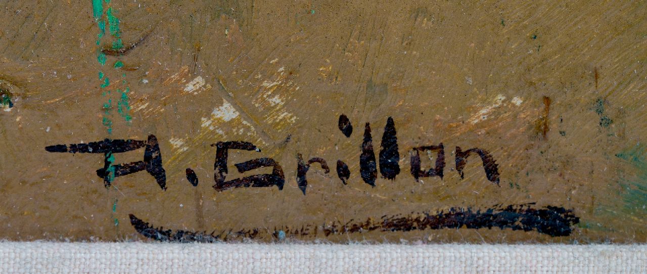 Roger Maurice Grillon signatures The family of the artist in the garden