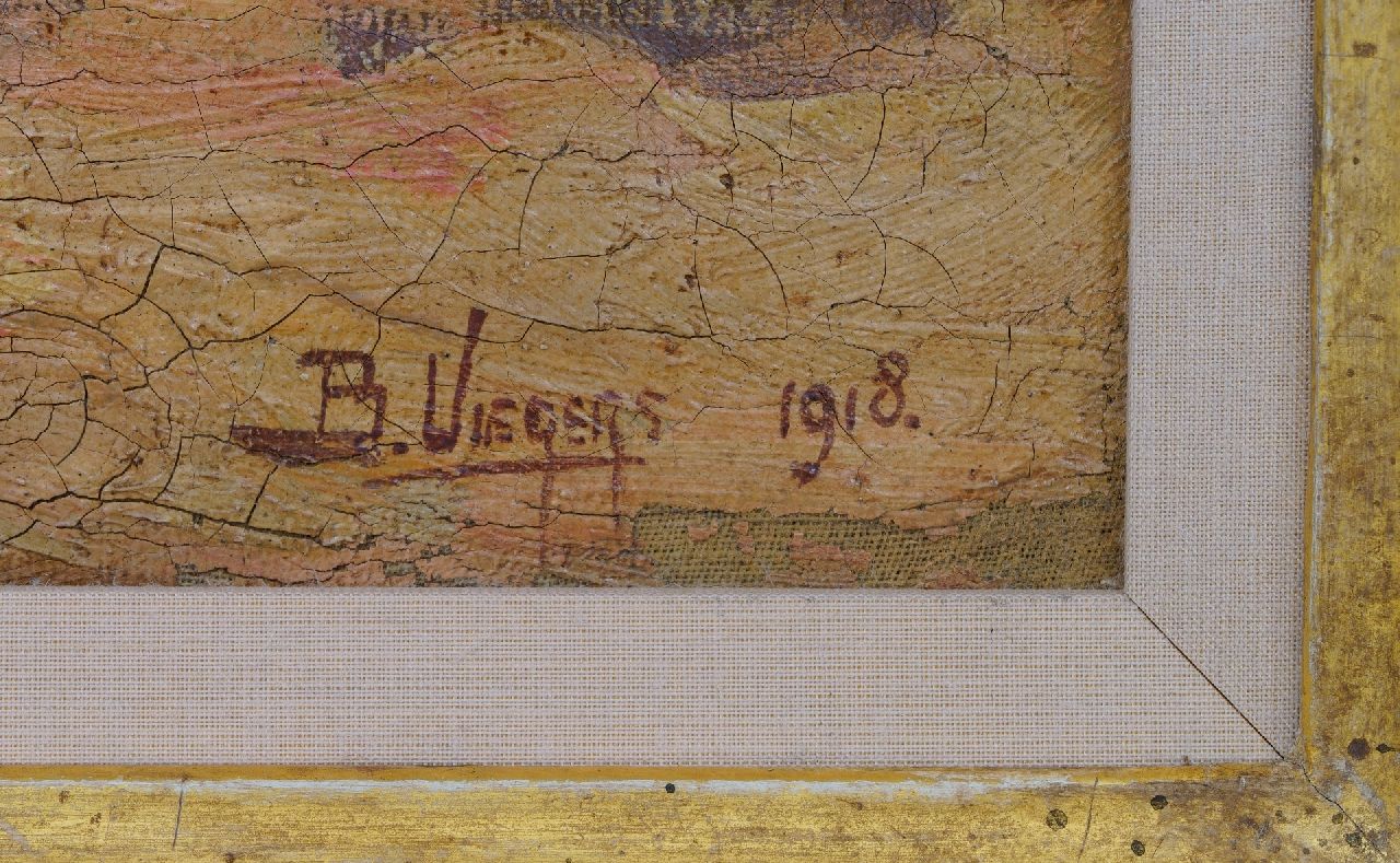 Ben Viegers signatures A farmyard in spring