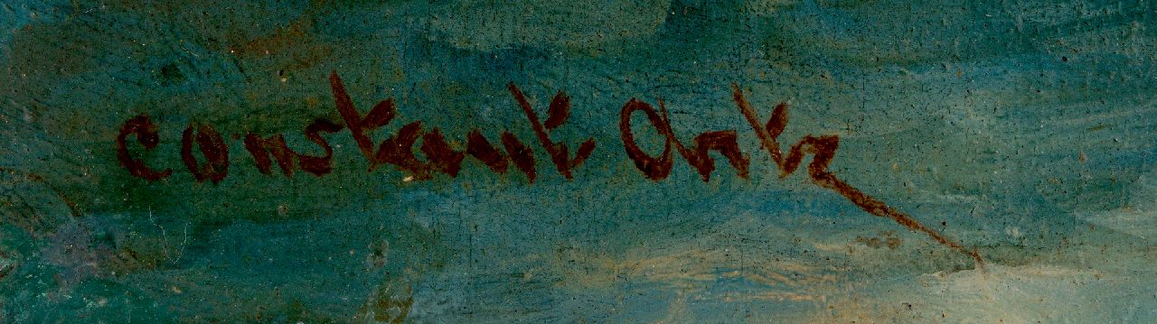 Constant Artz signatures Ducks along the water's edge
