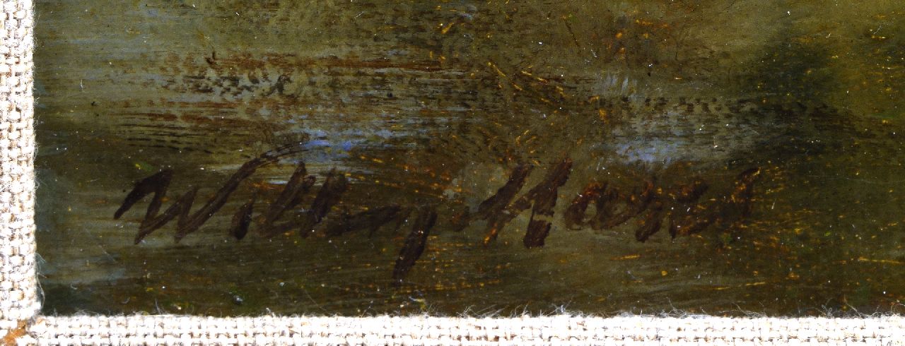 Willem Maris signatures Ducks in the water