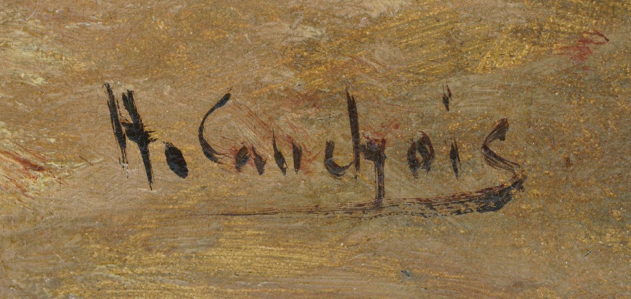 Eugène-Henri Cauchois signatures Still life with Asters