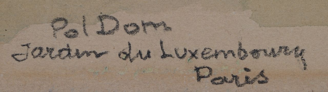 Pol Dom signatures Jardin du Luxembourg in Paris