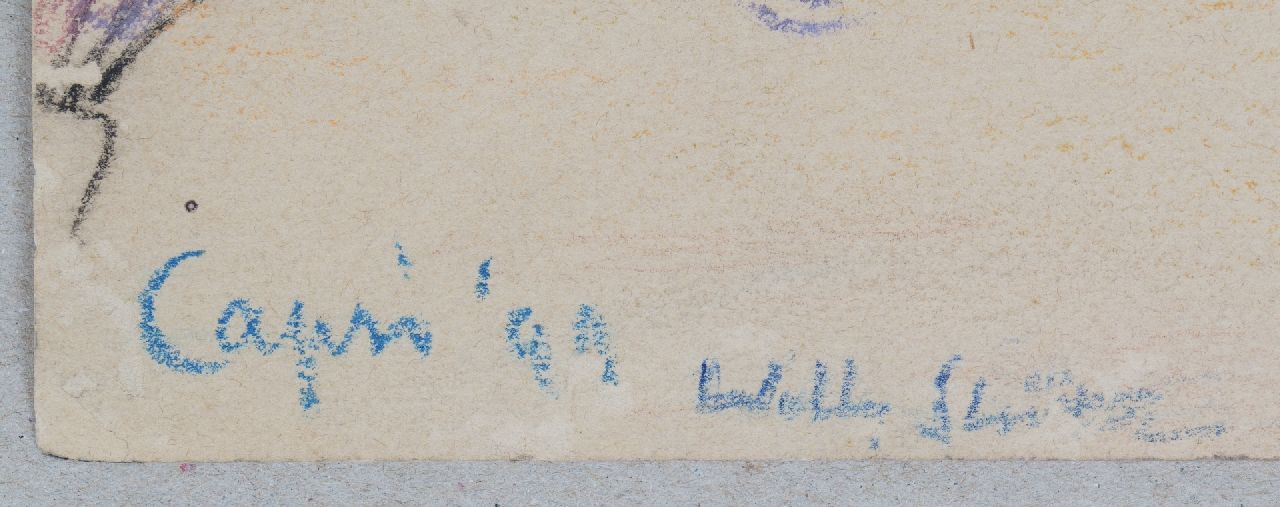 Willy Sluiter signatures Beach at Capri