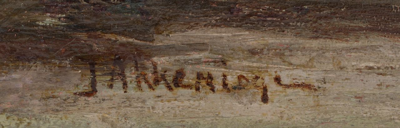 Johannes Evert Akkeringa signatures Bleaching ground behind the dunes