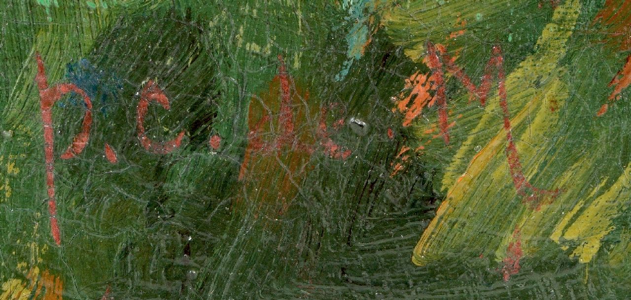Pieter Cornelis de Moor signatures Two peacocks and a rooster