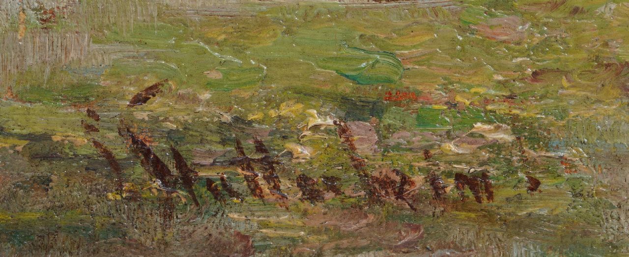Louis Stutterheim signatures Windmill in a polder landscape
