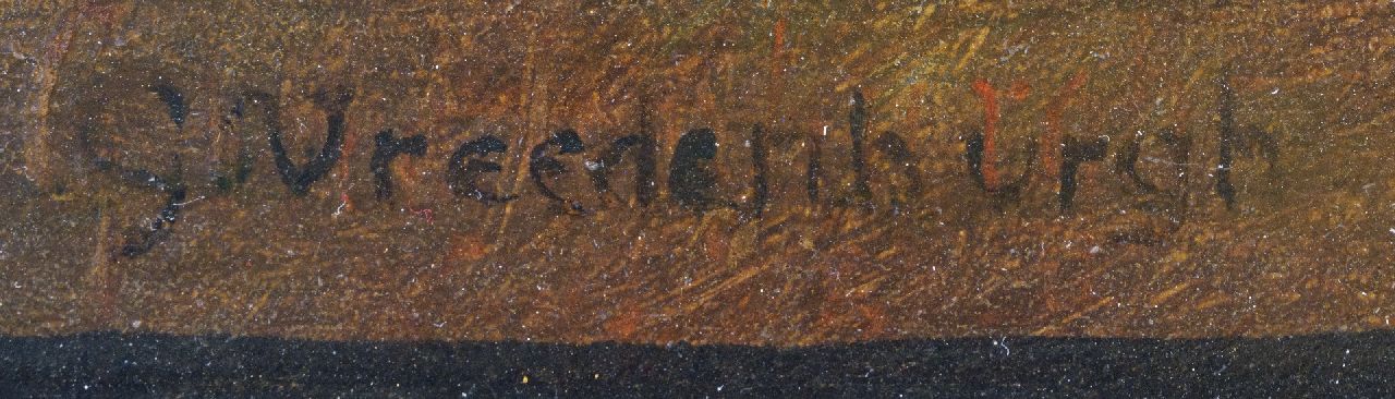 Gerrit Vreedenburgh signatures Portrait of an ox of the farm Kloosterstein near Gouda