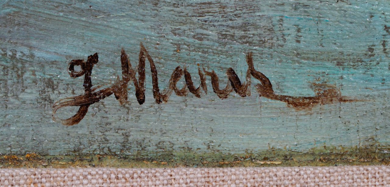 Jacob Maris signatures Town on a river