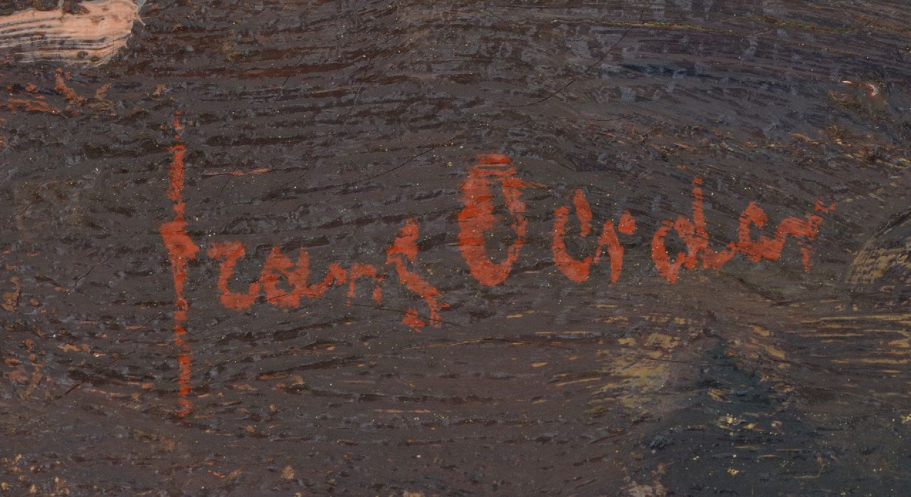 Frans Oerder signatures A quiet afternoon