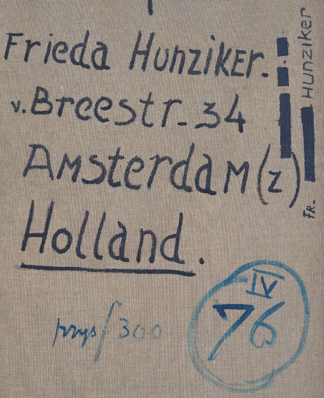 Frieda Hunziker signatures Composition