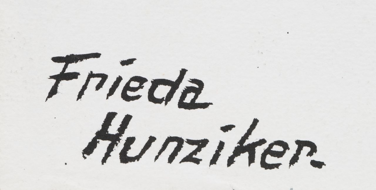 Frieda Hunziker signatures Study for Curaçao