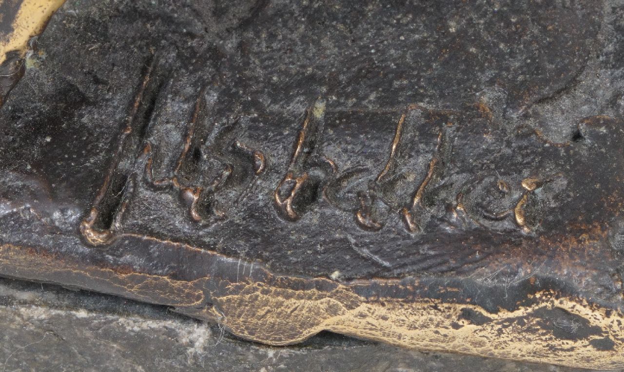 Jits Bakker signatures Two bisons