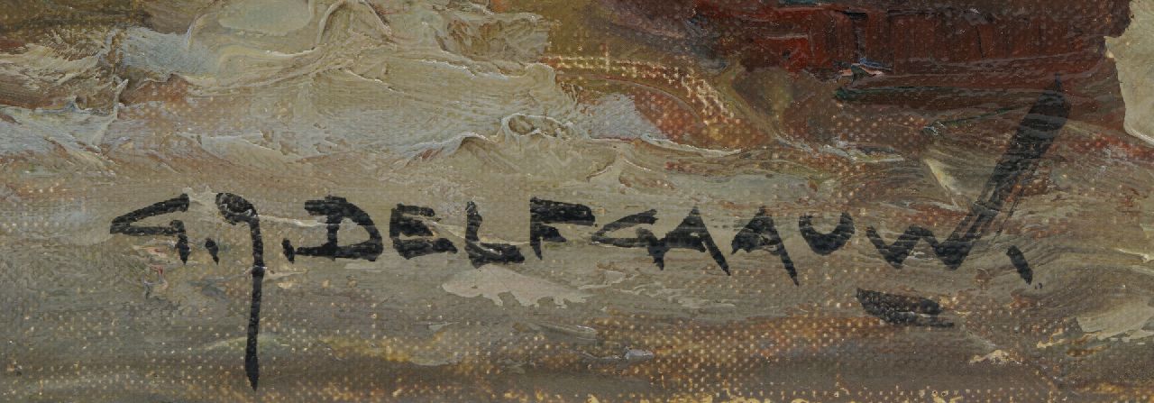 Gerard Delfgaauw signatures The Rotterdam harbour
