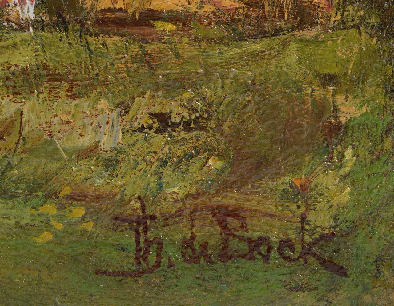 Théophile de Bock signatures A fen in a dune landscape