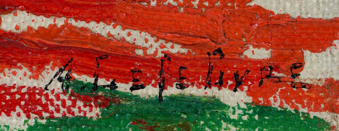 Albert Lefebvre signatures Bulb fields near Noordwijk