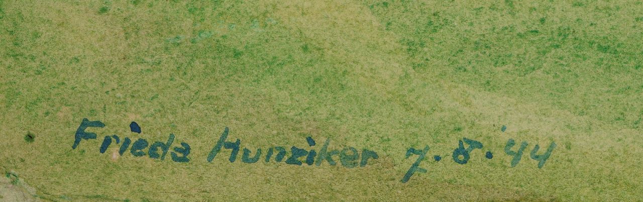 Frieda Hunziker signatures Landscape garden of Twickel Castle, Delden